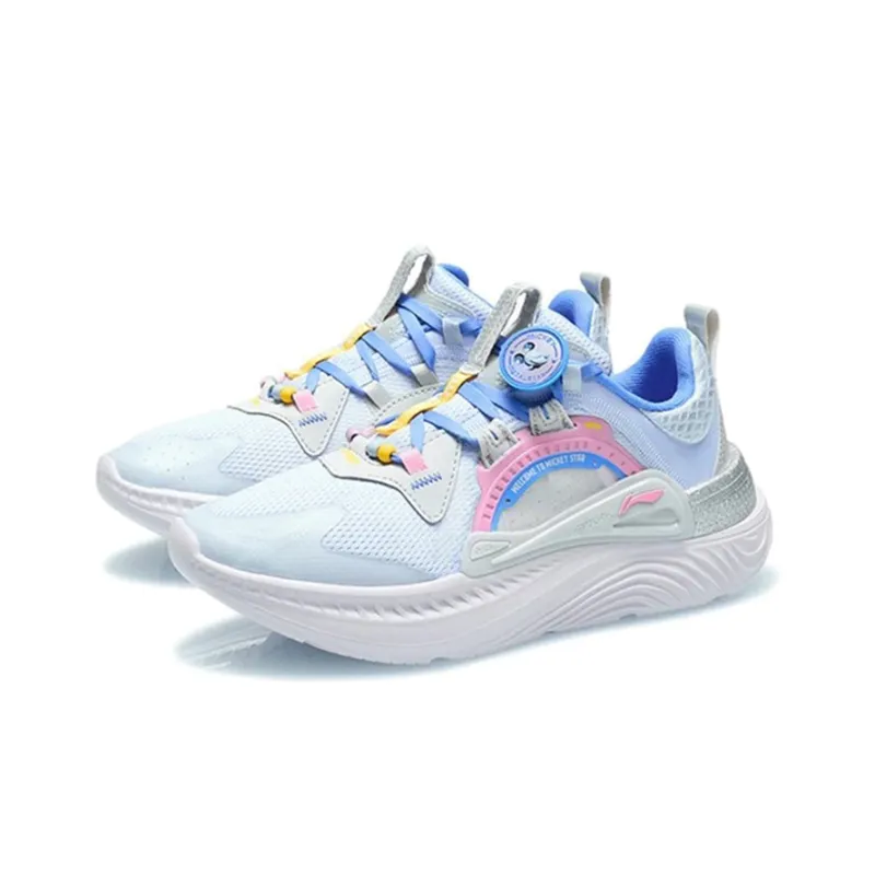 LiNing Spark Superior Cushioning Low Top Sports Casual Shoes Women's Light Frost Blue-2