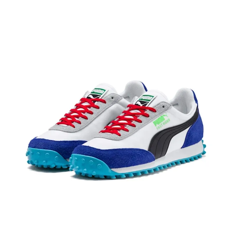Puma Fast Rider White Dazzling Blue-2
