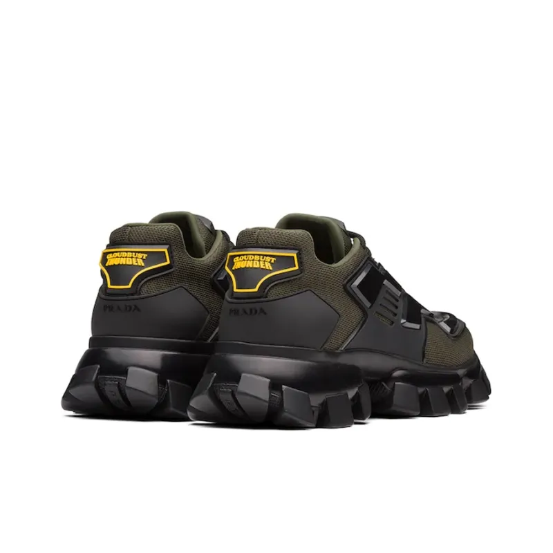 PRADA Cloudbust Thunder Non slip Lightweight Low Top Casual Shoes Men's Army Green-3