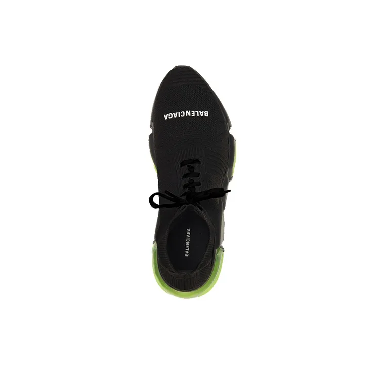 Balenciaga Speed Lace Up Clear Sole Yellow Fluo-4