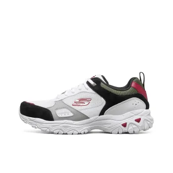 Skechers After Burn Low-Top Casual Shoes Men's White Blue Red