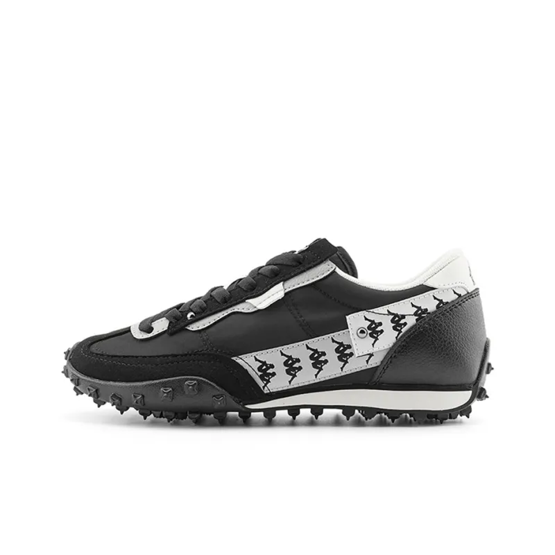 Kappa Cushioned Slip Resistant Low Top Casual Running Shoes Unisex Black-0