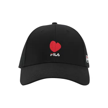 FILA Cotton Baseball Caps Unisex Black