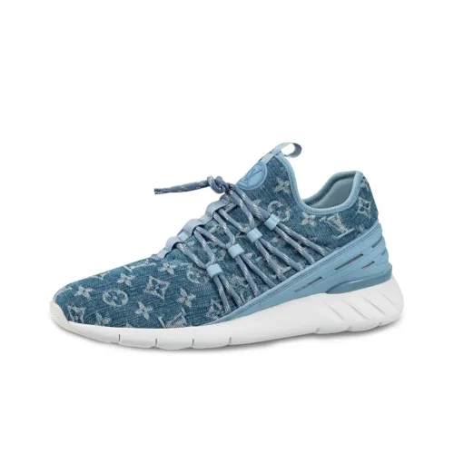 LOUIS VUITTON Fastlane Casual Shoes Men Low-Top Blue