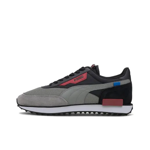 PUMA Future Rider Casual Shoes Unisex Low-Top Concrete Gray/Black/White/Red/Blue