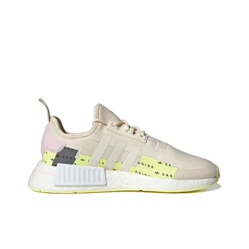 Adidas Nmd R1 Wonder White Pulse Yellow Pink Women's-1