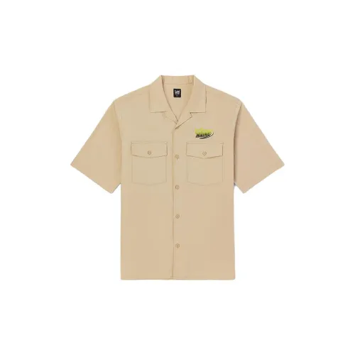 Lee X LINE Co-branded Series Shirts Men Beige