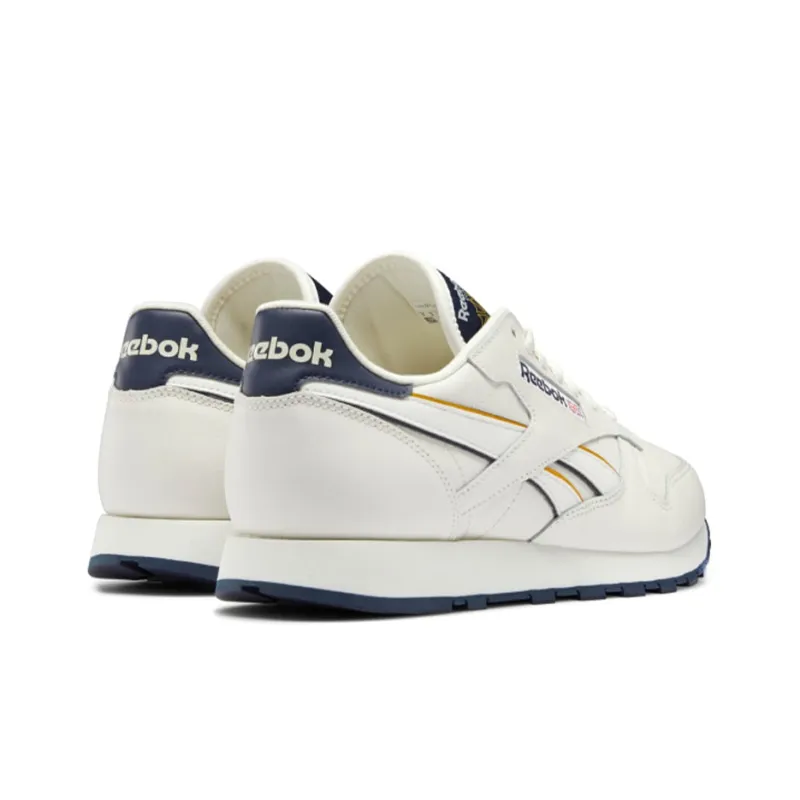 Reebok Classic Leather 'Chalk Vector Navy Gold'-3