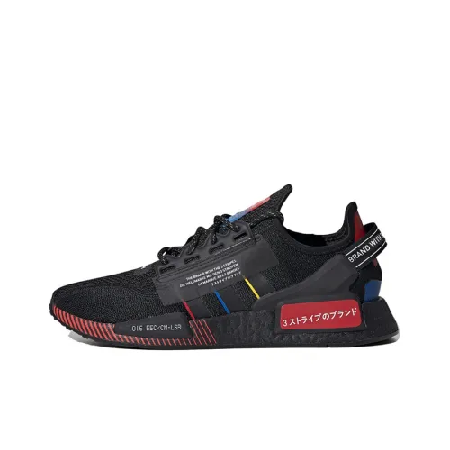 Adidas Originals NMD_R1 Casual Shoes Unisex Low-Top Black/Red/Colorful