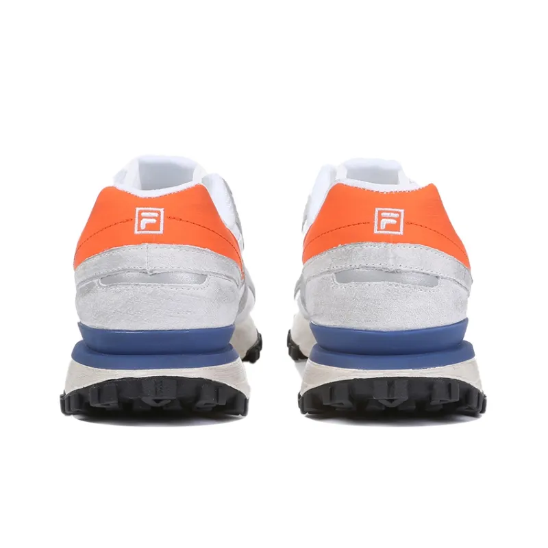 FILA Zagato Washing Low Top Running Shoes Grey/Orange/Blue-4