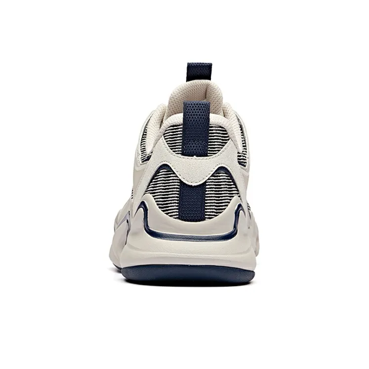 Anta Life Collection Cushioning, Slip Resistant, Breathable, Lightweight Low Top Casual Shoes Men's Gray Blue-3
