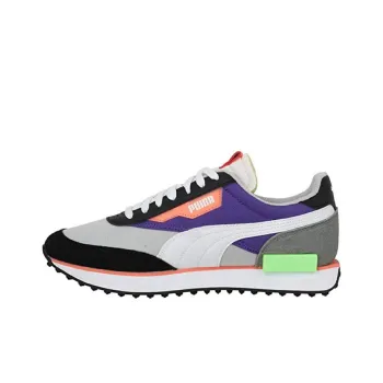 PUMA Future Rider Play On Cushioning Wear-Resistant Low-Top Casual Shoes Unisex Gray Purple Black