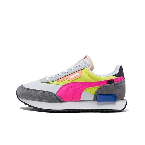 PUMA Future Rider Casual Shoes Women's Low-Top Pink/Yellow/Gray