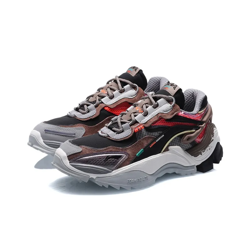 LiNing Aurora Mountain Travel Cushioning Wear Resistant Low Top Casual Shoes Men's-2