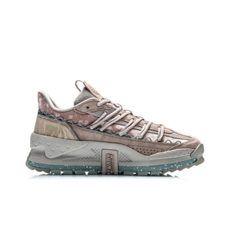 LINING CF Tracing Casual Shoes Women's Low Top Light White Purple-1