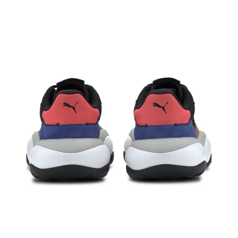 PUMA Alteration Premium Leather Black Blue Red-3