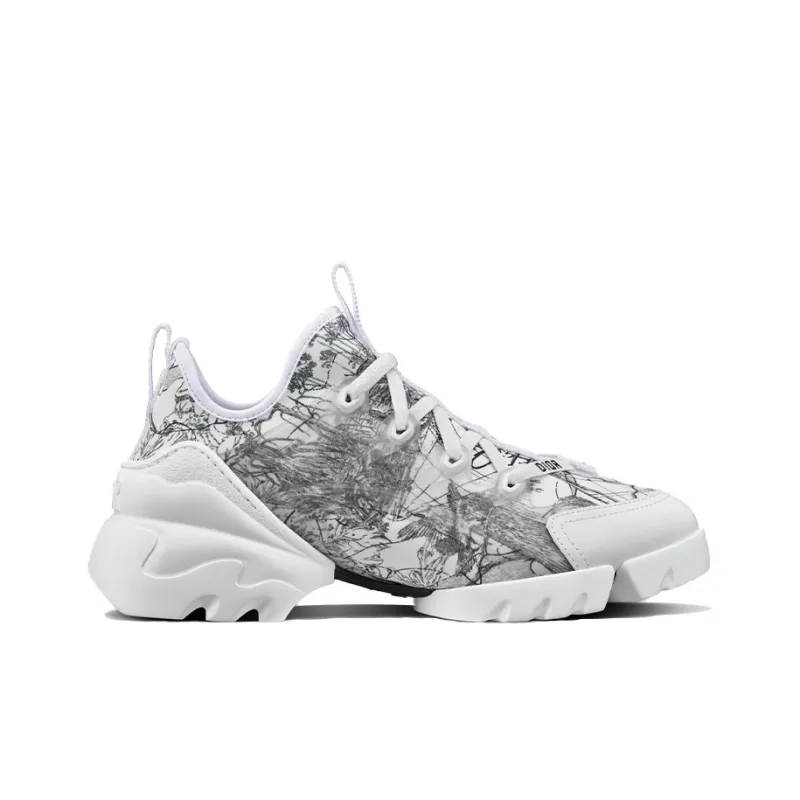 DIOR D-Connect Around The World Coverage Balance Lightweight Low-Top Casual Shoes Women's Black White-1