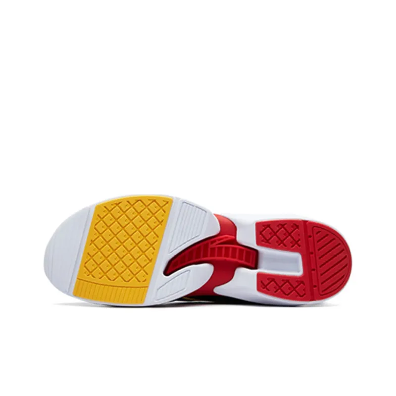 Anta Running Shoe Collection Breathable Low Top Casual Shoes Men's White Black Red-5