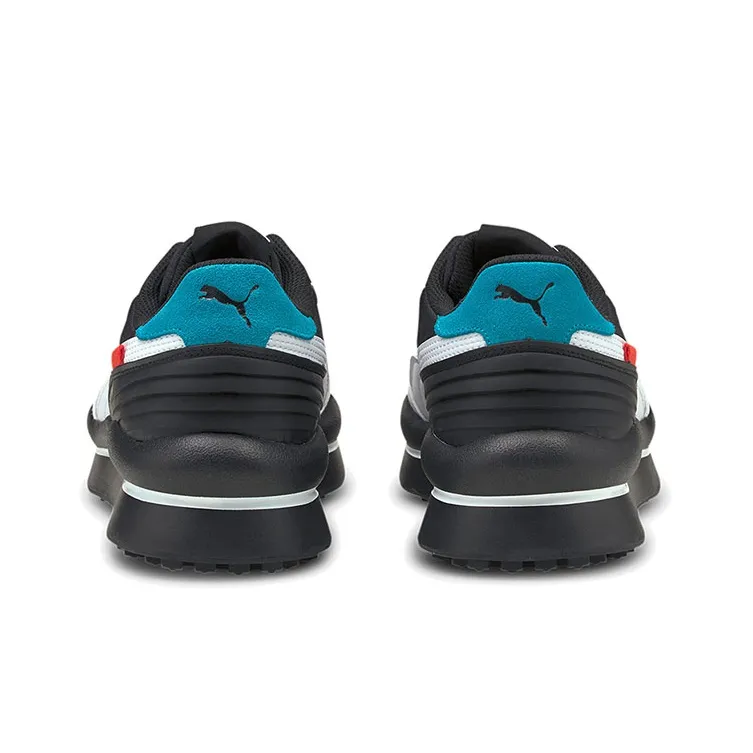 PUMA Style Rider Cyborg Low Top Running Shoes White/Black/Blue Women's-3