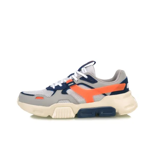 LINING Mark Casual Shoes Men Low-Top Gray/Orange