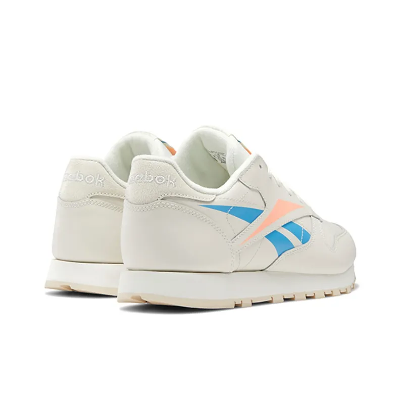 Reebok Classic Leather Sports Casual Shoes 'White Blue' Women's-3