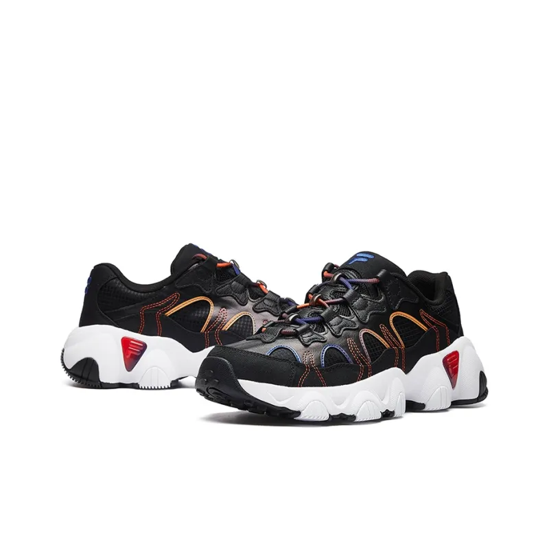 FILA Jagger Retro Running Shoes Black/Orange-3