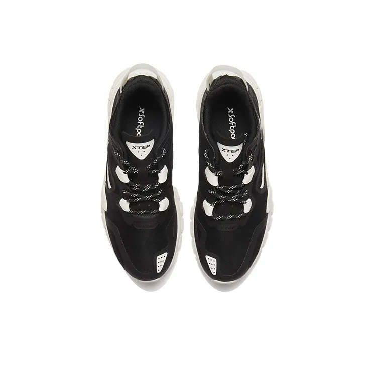 XTEP Casual Shoes Women's Low Top Black/White-1
