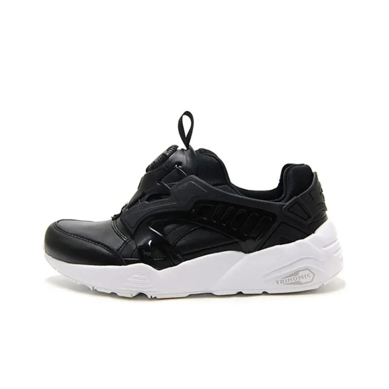 PUMA Disc Blaze Leather Running Shoes Black/White-0