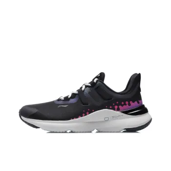LiNing SOFT PLUS Plus Cushioned Anti Slip Wear Resistant Breathable Lightweight Low Top Casual Shoes Women's