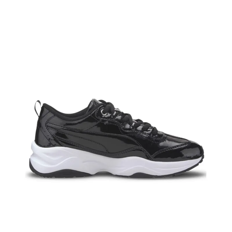 PUMA Cilia Casual Shoes Women's Low-Top Black/White-1