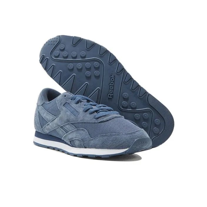Reebok Classic Nylon Casual Shoes Men Low-Top Denim Blue-3