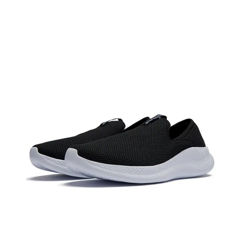 361° NFO Technology Cushioning, Slip Resistant, Breathable, Lightweight Low Top Casual Shoes Men's Black White-1