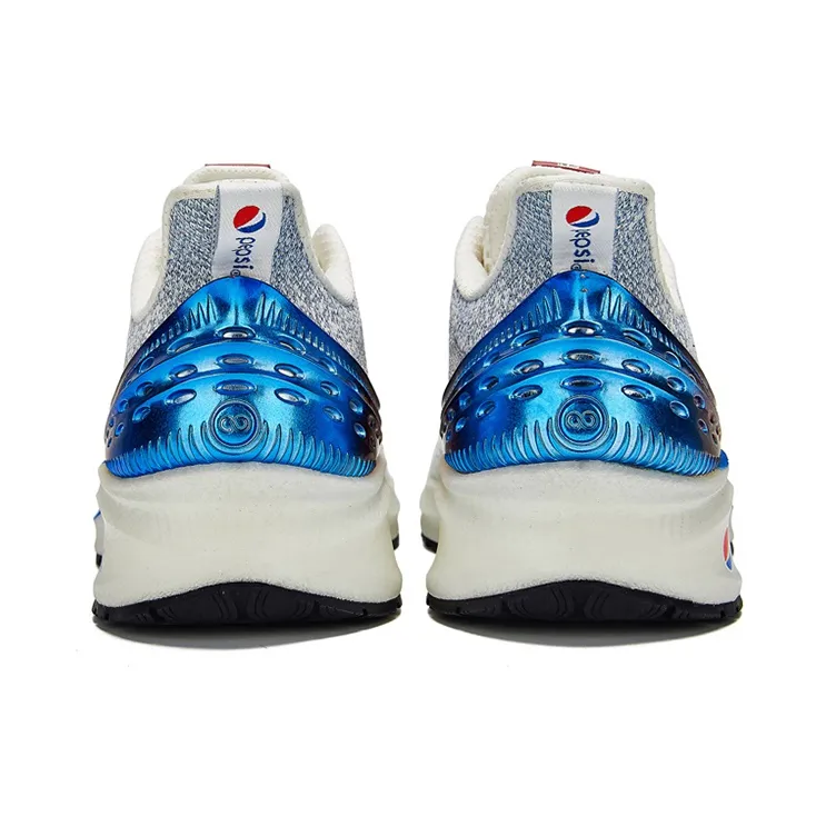 Pepsi x 361° QU!KFOAM Cushioned Slip Resistant Abrasion Resistant Low Top Running Shoes Men's White Blue-3