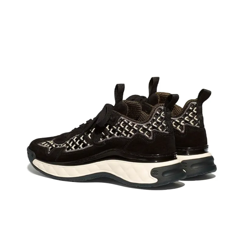 CHANEL Trail Trainer Black Suede Women's-3