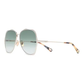 Chloé Logo engraved Pilot frame Sunglasses
