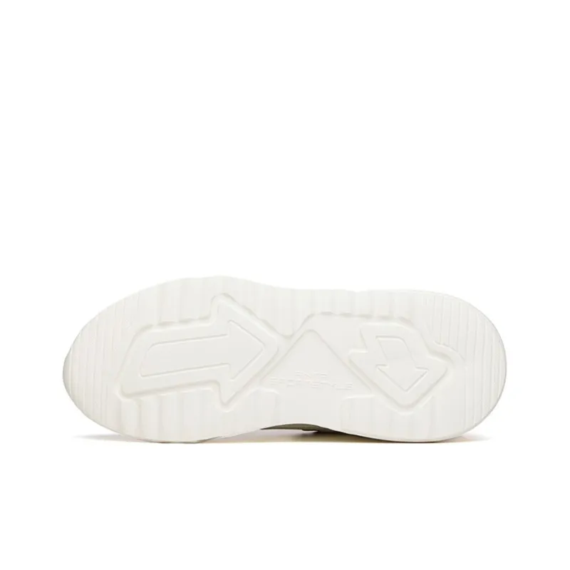 ANTA Casual Shoes Men Low Top Ivory White/Shade 1 Gray/Shade 2 Gray-4