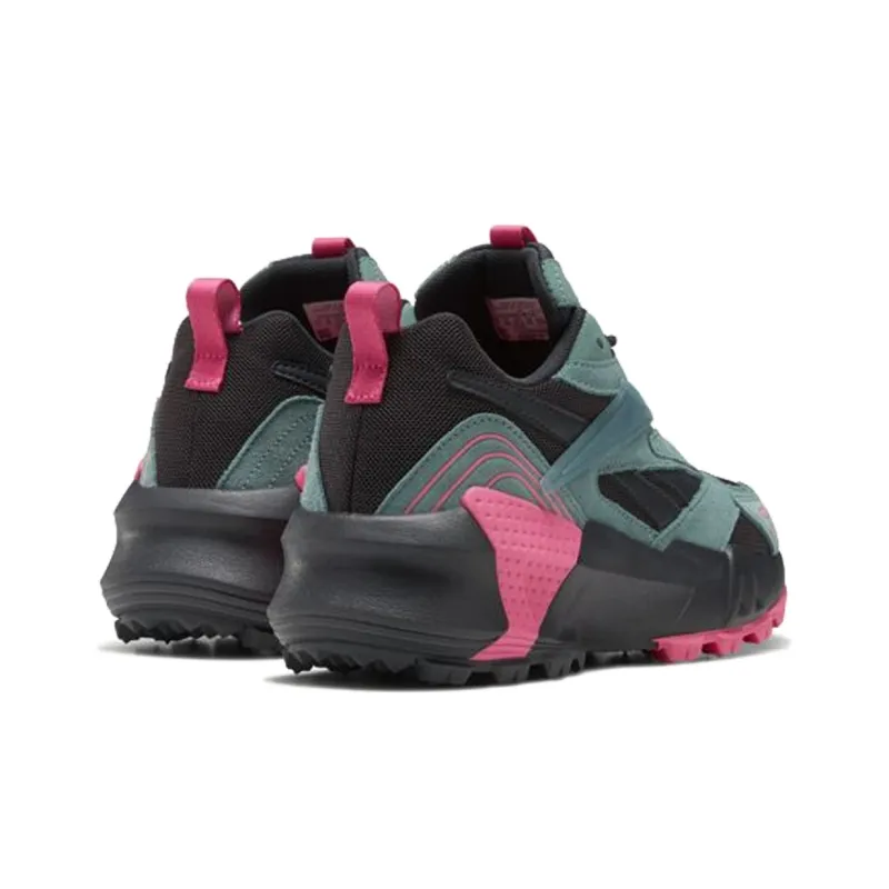 Reebok Aztrek Double Mix Trail Non-slip Wear-resistant Shock Absorption Low-Top Casual Shoes Women's Black Green Pink-4