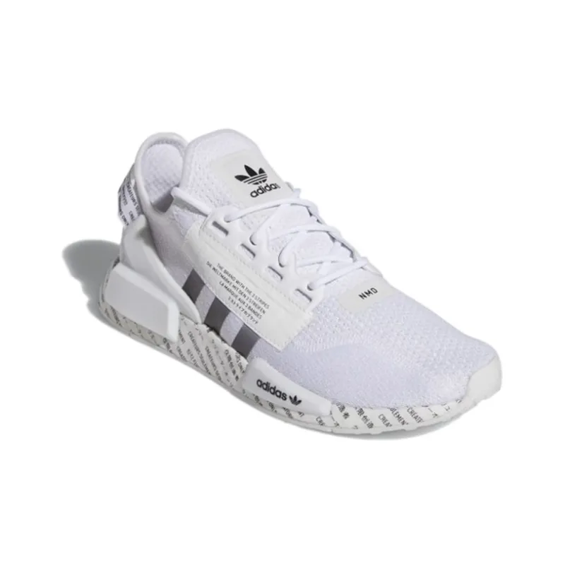 Adidas Originals Nmd R1 V2 Script White-2
