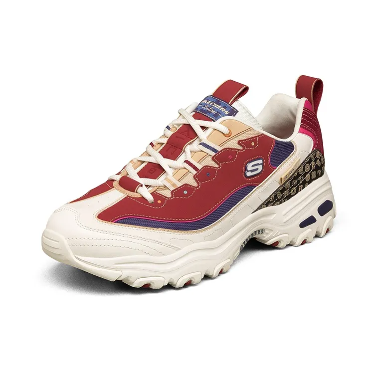 Skechers D'lites 2021 New Year White/Red-2