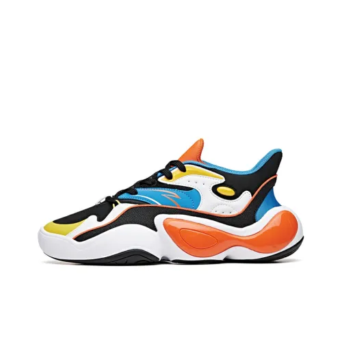 ANTA Casual Shoes Men Low Top Orange White Black