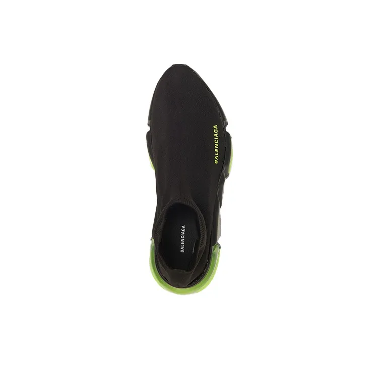 Balenciaga Speed Trainer 'Clear Sole Black Yellow Fluo'-2