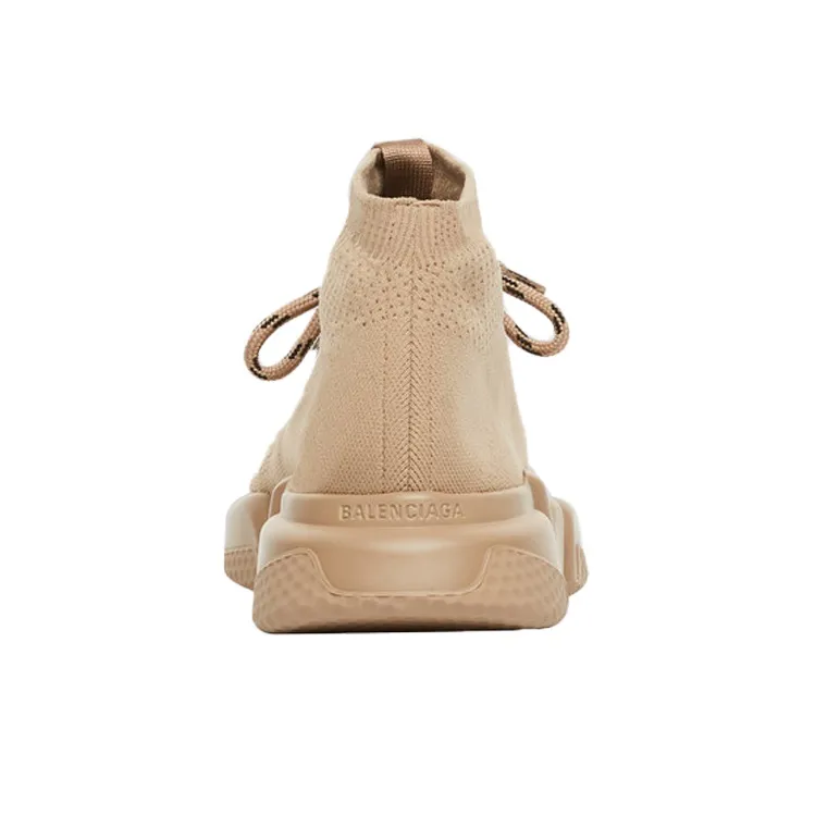 Balenciaga Speed Lace Up Triple Beige Women's-3