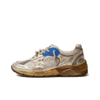 Golden Goose Dad Star Silver White Blue Grey