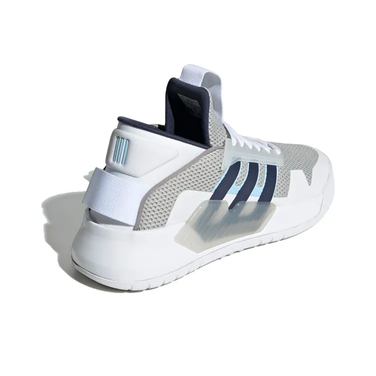 Adidas Neo Bball 90s Grey/White/Blue Women's-3