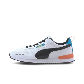 PUMA R78 Neon Low Running Shoes Black/Orange/White