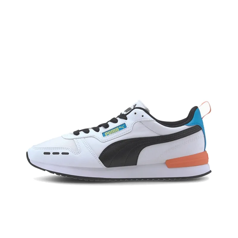 PUMA R78 Neon Low Running Shoes Black/Orange/White-0