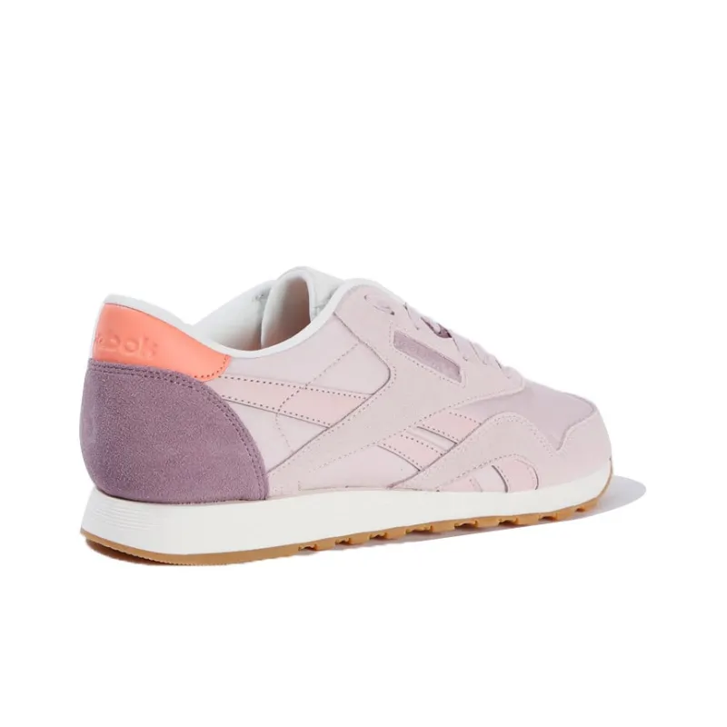 Reebok Classic Nylon Casual Shoes Women's Low-Top Purple-3