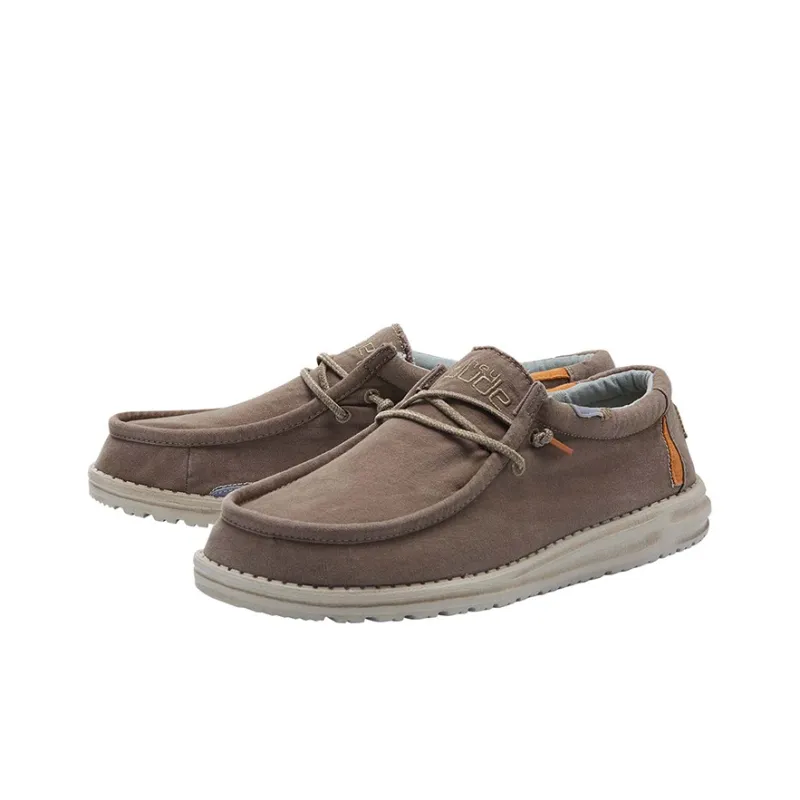 Heydude Casual Shoes Men Low-Top Walnut-1
