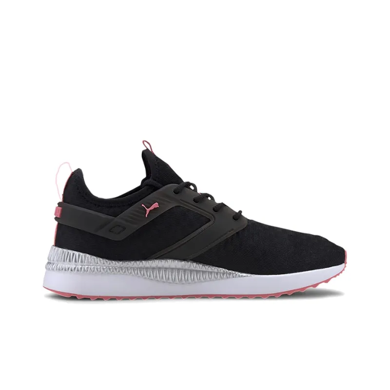 PUMA Pacer Next Casual Shoes Women's Low Top Black/White/Pink/Silver-1