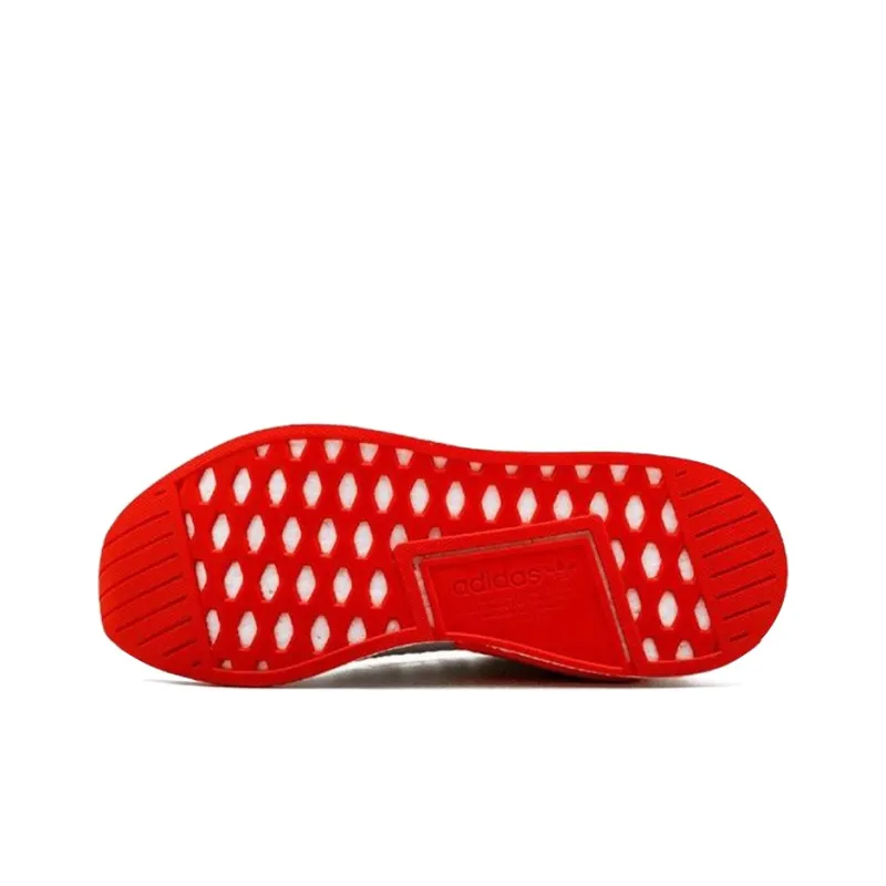 Adidas Originals Nmd R2 White Core Red Two Toned-4